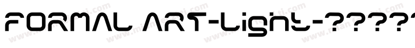 FORMAL ART-Light字体转换